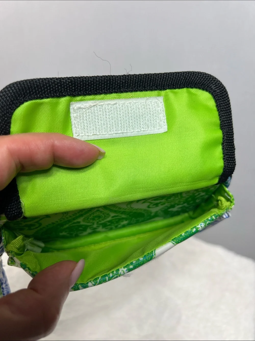 Scout Green & Blue Pattern Wristlet Wallet Clutch